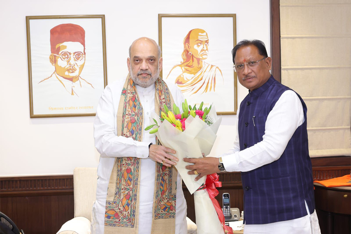 Chhattisgarh CM meets Union Home Minister Amit Shah, shares achievements of anti-Naxal operations