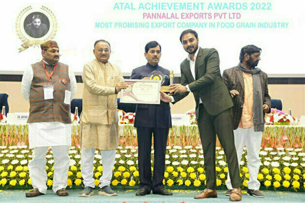 Ritesh Agarwala's Pannalal Exports Pvt. Lmt. recognised as most promising export company