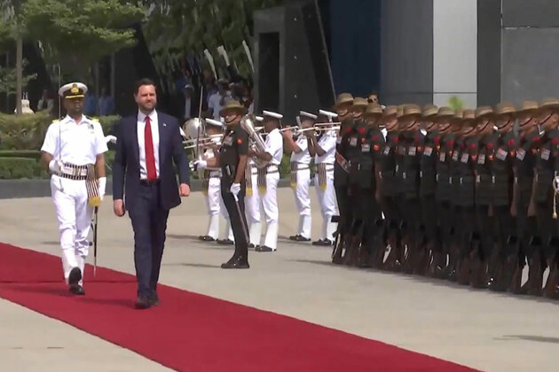 US Vice President JD Vance receives Guard of Honour on arrival in India