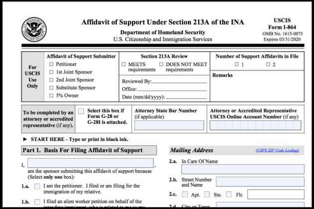 When do my responsibilities under Form I-864 end?
