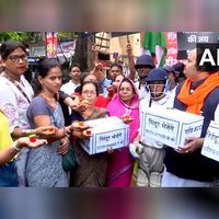 Shiv Sena (UBT) workers stage protest in Mumbai against India-Pak match in Asia Cup