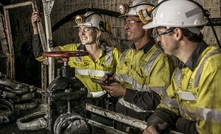 Underground at South32's Appin mine in NSW.