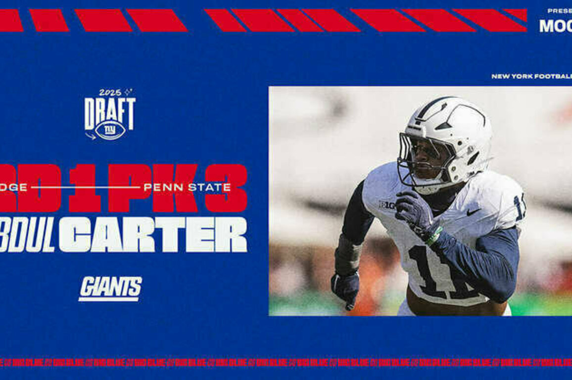 2025 Giants Draft Tracker: Pick-by-pick information