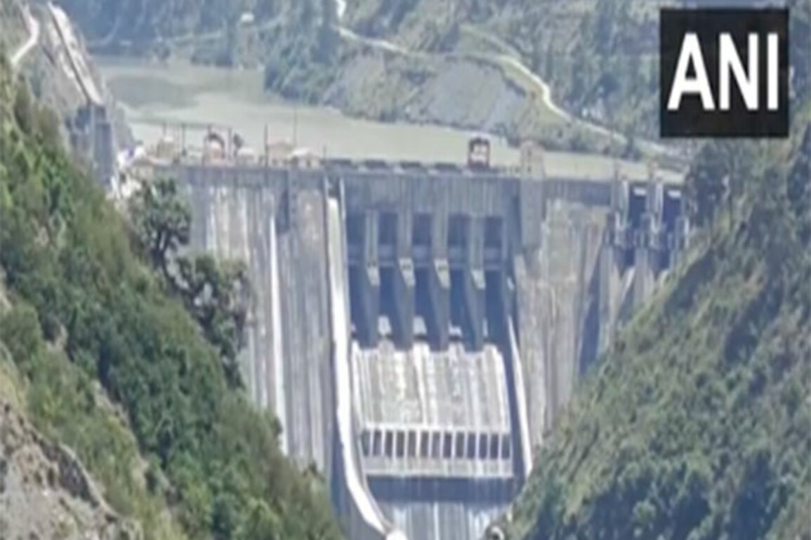 Gates of Baglihar Power Project Dam in J-K closed