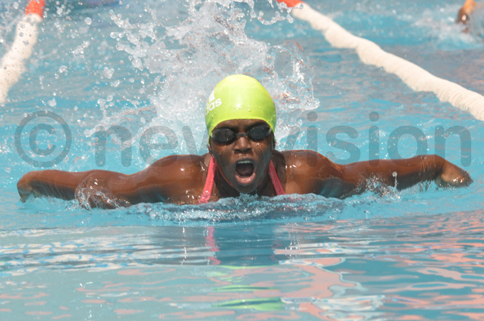 reenhills ristina usoke in action in the 100m butterfly race hoto by ichael subuga
