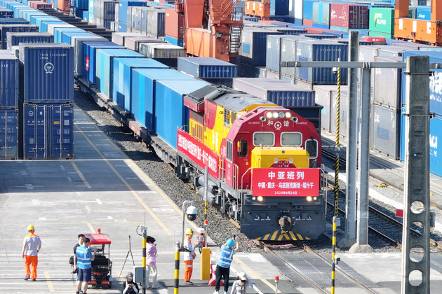 CHINA-CHONGQING-REGULAR FREIGHT TRAIN SERVICES-CENTRAL ASIA-LAUNCH (CN)
