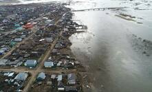 Cidade inundada perto de mina de urânio na Rússia