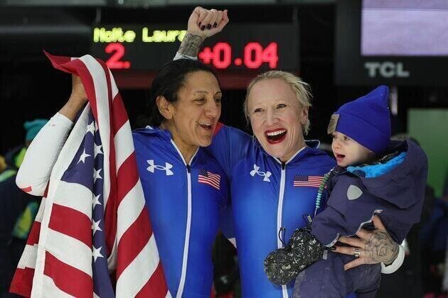 US' Elana Meyers Taylor, 41, wins first gold medal in monobob