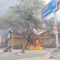 Fire breaks out at banquet hall in Delhi's Ibrahimpur village