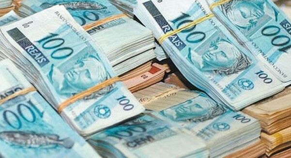 Notas de reais cédulas dinheiro