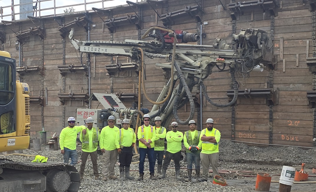 The team from Phoenix Foundation Company Inc. has dealt with multiple challenges on the WALK Bridge Programme in Norwalk, Connecticut