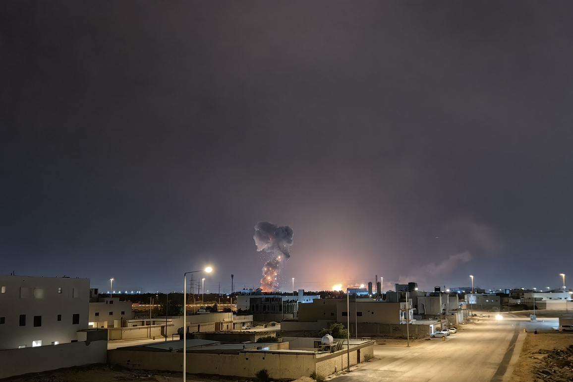 SAUDI ARABIA-RIYADH-MISSILES-INTERCEPTION-DEBRIS