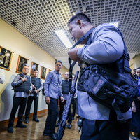 THE PHILIPPINES-PASAY CITY-SENATE BUILDING-GUNSHOTS