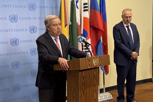 UN-GUTERRES-PRESS BRIEFING-GAZA-CEASEFIRE