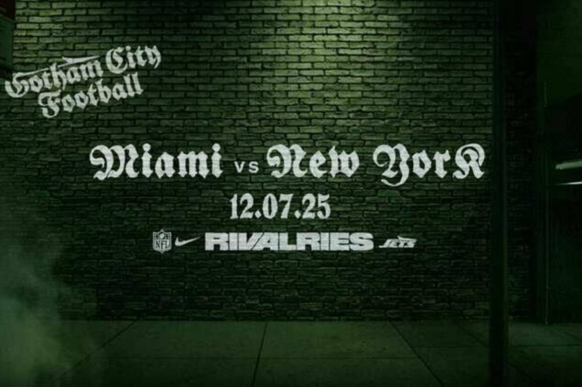 Jets to Wear Gotham City Football Rivalry Uniform vs. Dolphins