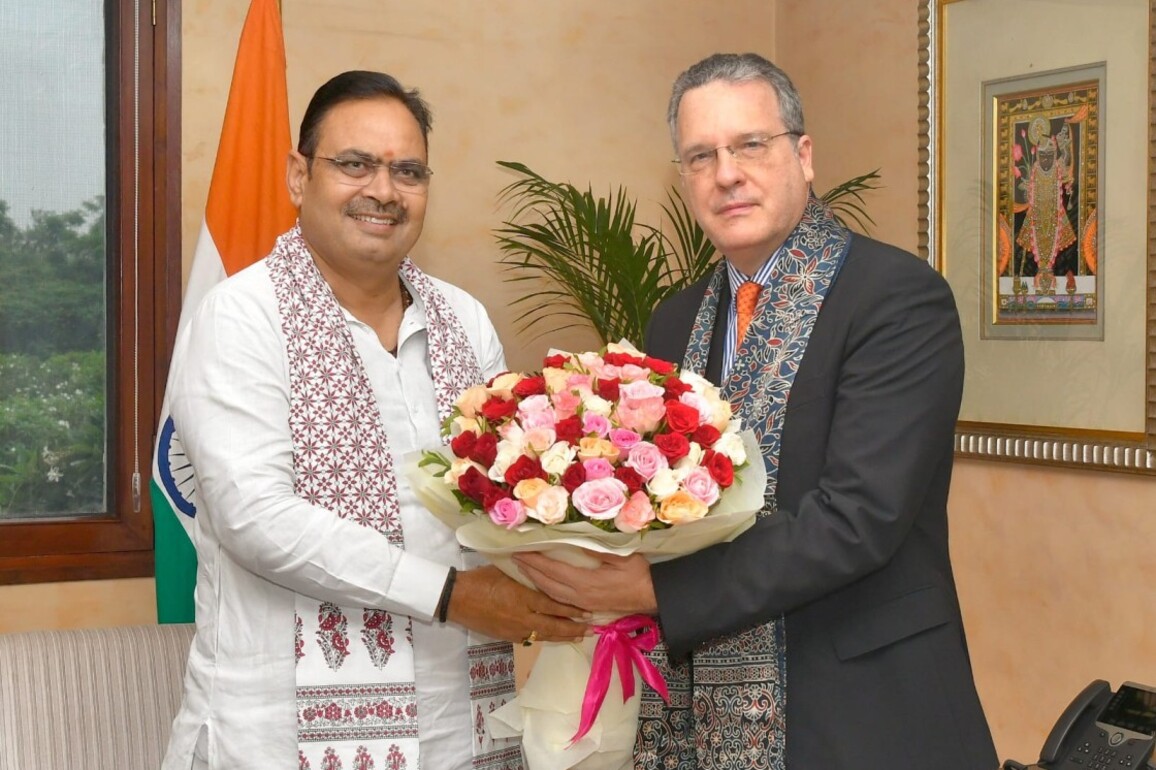 Rajasthan CM Bhajanlal Sharma meets Brazilian envoy to discuss mutual cooperation, investment opportunities
