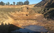 The exposed excavation at the base of the NTSF that contributed to the wall slump.