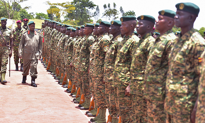 Museveni starts inspection of UPDF units Museveni starts inspection of UPDF units