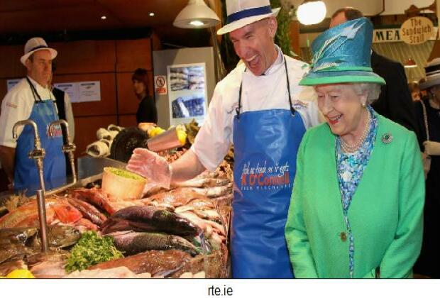 Queen Elizabeth laughed at mother-in-law fish in Ireland