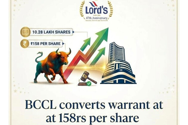 Lord's Mark Industries Ltd Confirms shares Conversion Entitlement of 10.28 Lakh Shares at 158 Per Share