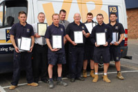 Nine Kent Blaxill glaziers presented with certificates