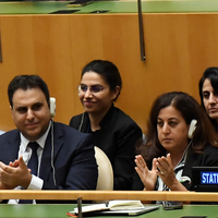 UN-NEW YORK-FRANCE-STATE OF PALESTINE-RECOGNITION-PALESTINE