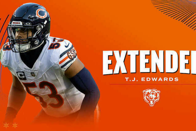 Roster Moves: Bears sign T.J. Edwards to two-year extension