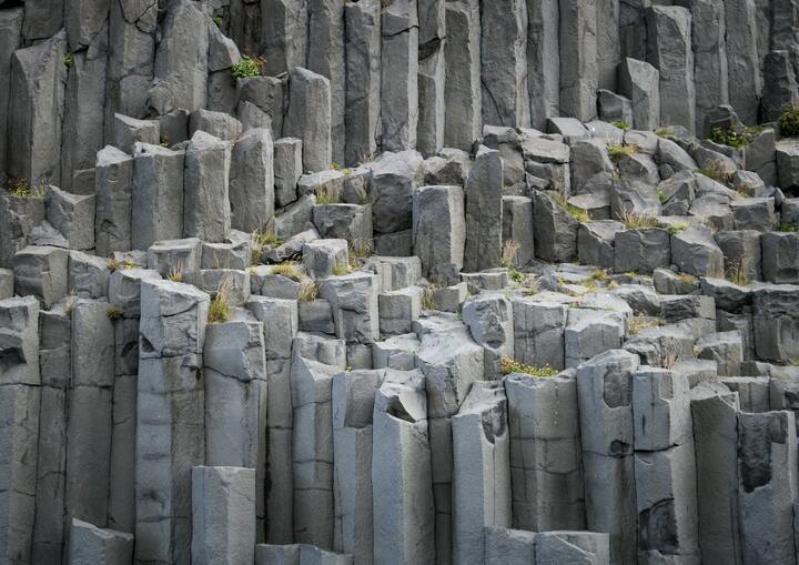 Basalt rock columns