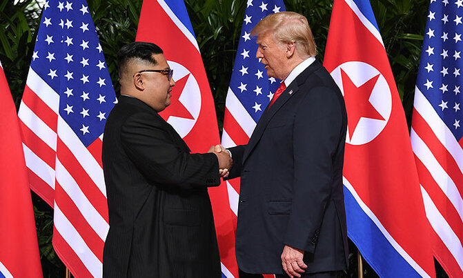 Trump says 'a lot of progress' made in historic Kim meeting Trump says 'a lot of progress' made in historic Kim meeting