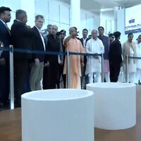 CM Yogi Adityanath inspects Jewar Airport ahead of its inauguration by PM Modi on March 28