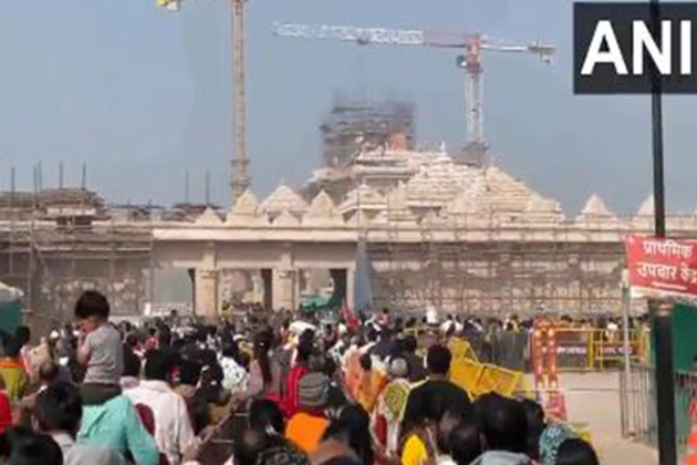 Devotees continue to arrive at Ayodhya's Shri Ram Temple in large numbers to offer prayers after visiting Mahakumbh