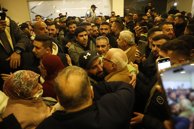MIDEAST-RAMALLAH-RELEASED PALESTINIAN PRISONERS