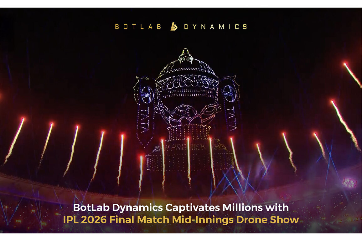 BotLab Dynamics Performs Landmark IPL Final Drone Show, Captivating 128,000+ Fans in the Stadium and Millions More Online