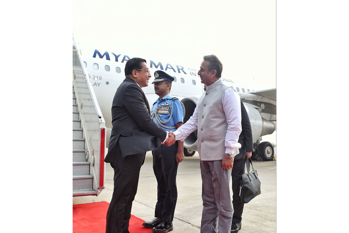 Myanmar President arrives in Delhi to strengthen bilateral partnership