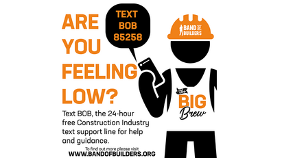 Construction workers need access to mental health support "now more than ever before"