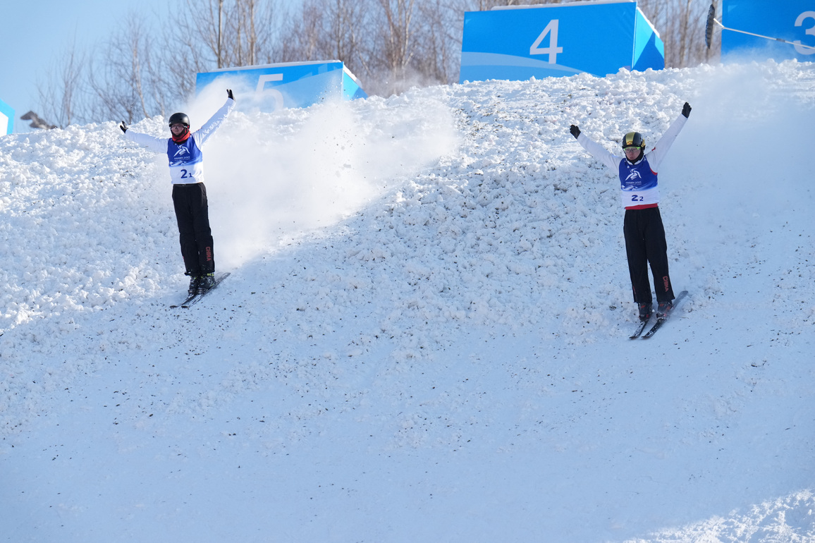 (SP)CHINA-HARBIN-ASIAN WINTER GAMES-FREESTYLE SKIING-MEN'S AERIALS SYNCHRO (CN)