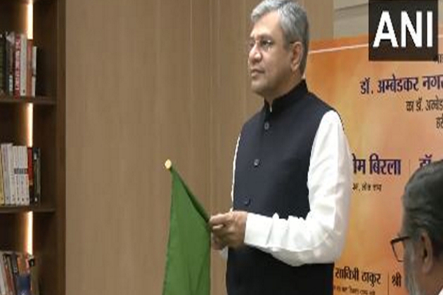 Minister Ashwini Vaishnaw flags off train from Dr Ambedkar Nagar to New Delhi ahead of Ambedkar Jayanti