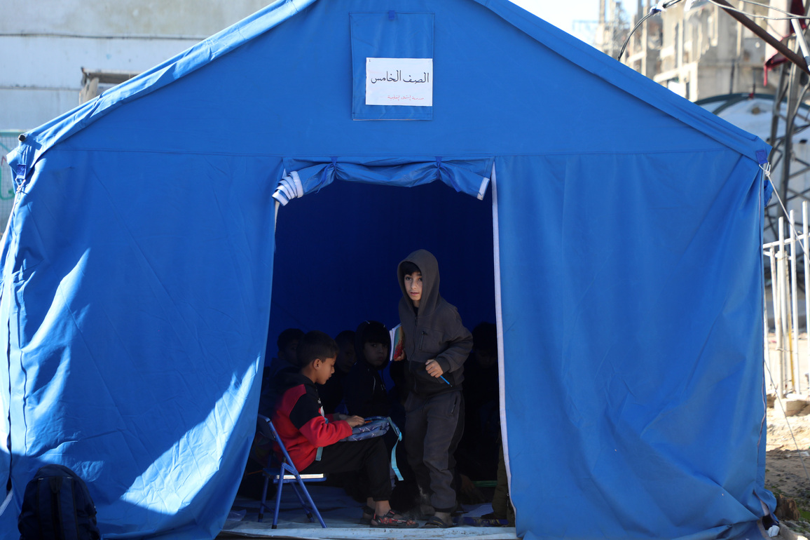 MIDEAST-GAZA CITY-SCHOOL