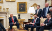 US President Donald Trump met with NATO chief Mark Rutte in March.