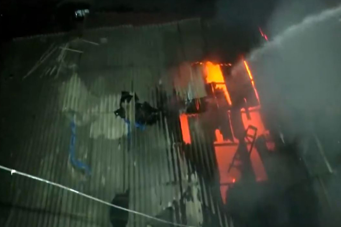Massive fire breaks out at Ashok Mill Compound in Mumbai's Dharavi; no injuries reported