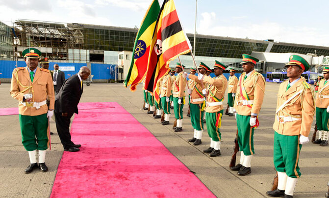 Museveni in Addis Ababa for 33rd IGAD Summit Museveni in Addis Ababa for 33rd IGAD Summit