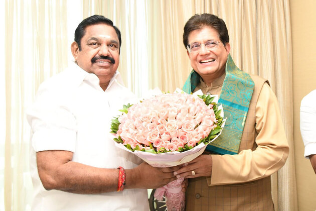 Palaniswami meets Piyush Goyal in Chennai, signals NDA alliance talks ahead of Tamil Nadu polls