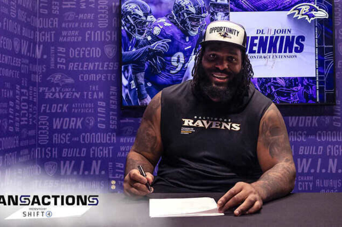 Ravens Reach Contract Extension With John Jenkins