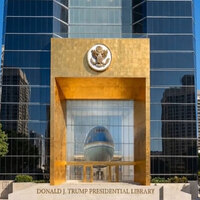 Eric Trump unveils first look of "Donald J Trump Presidential Library" in Miami