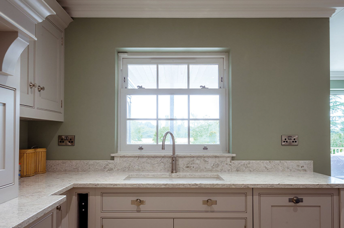 uPVC sash window with smart security compatibility