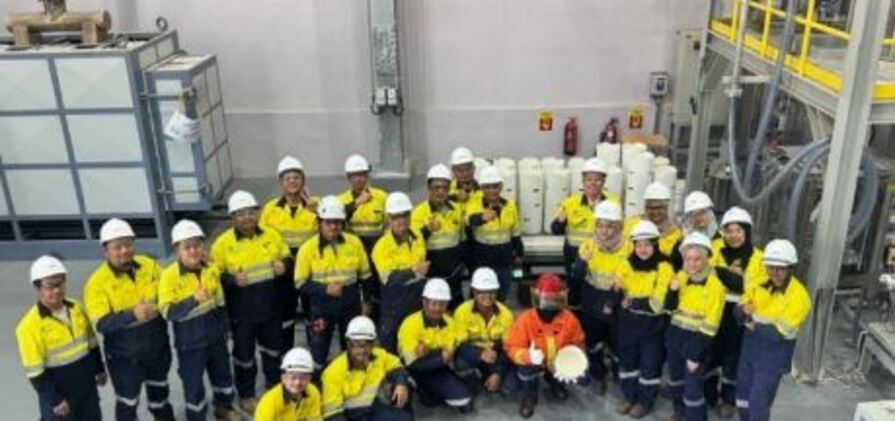 Lynas Malaysia team with first Dy production.