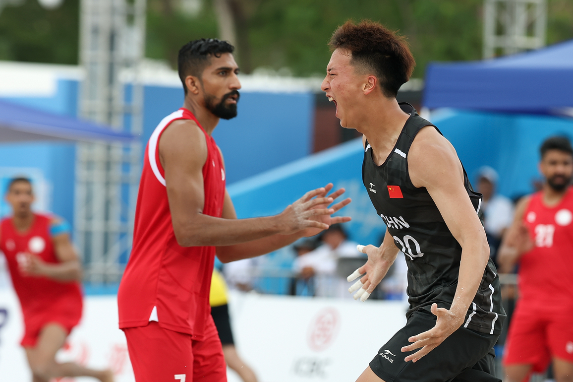 (SP)CHINA-HAINAN-SANYA-ASIAN BEACH GAMES-BEACH HANDBALL-MEN'S PRELIMINARY ROUND-GROUP A (CN)