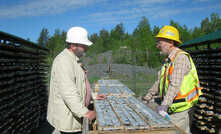 Frank Basa (left) is keen to get test samples of cobalt sent off to potential customers