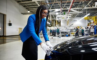 The Business Secretary on a visit to an Aston Martin plant last month | Credit: Department for Business and Trade