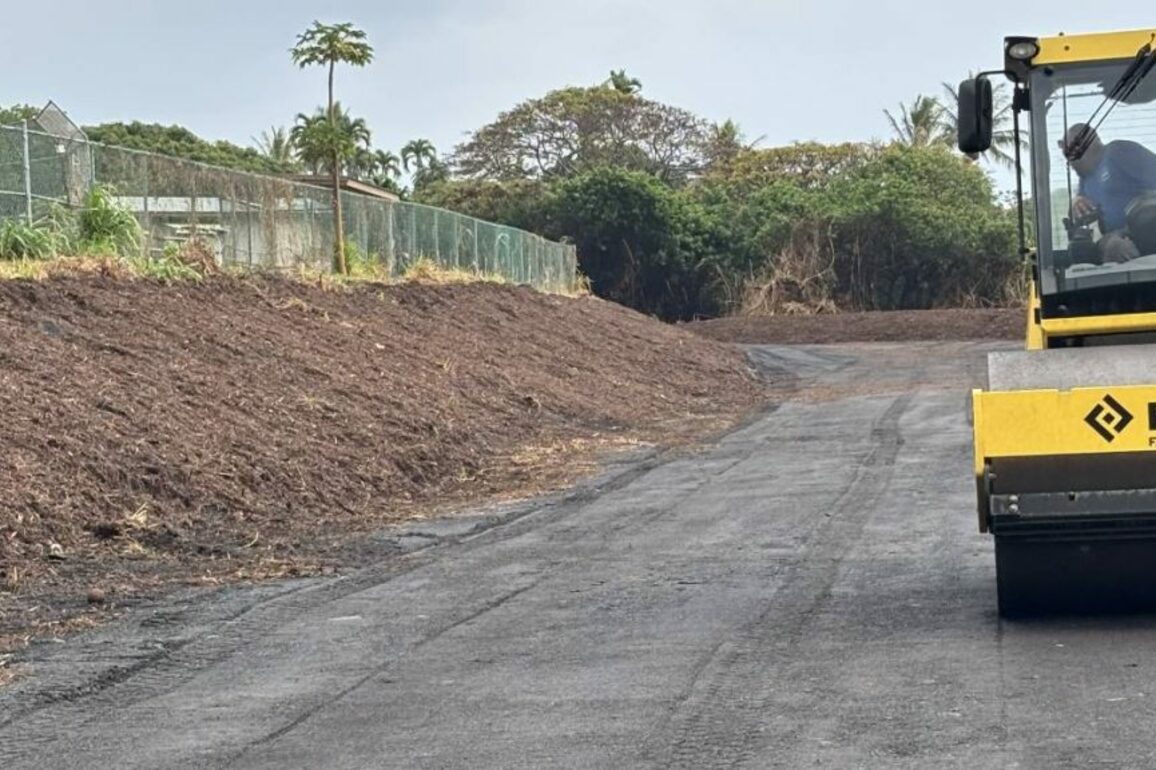 Parking area restored at Clarence Lum Won Park in Kealakekua
